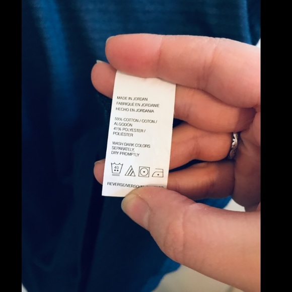 Van Heusen Navy Striped Polo - Picture 5 of 5